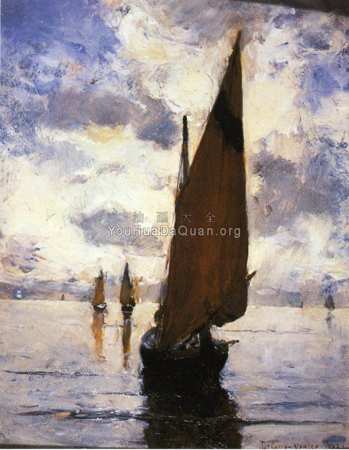 Venice aka Becalmed - 约瑟夫·柔德芬·代坎普